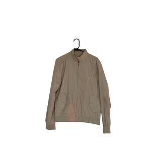 French Connection Men's Harrington Jacket Medium Beige Tan Bomber Full Zip FC